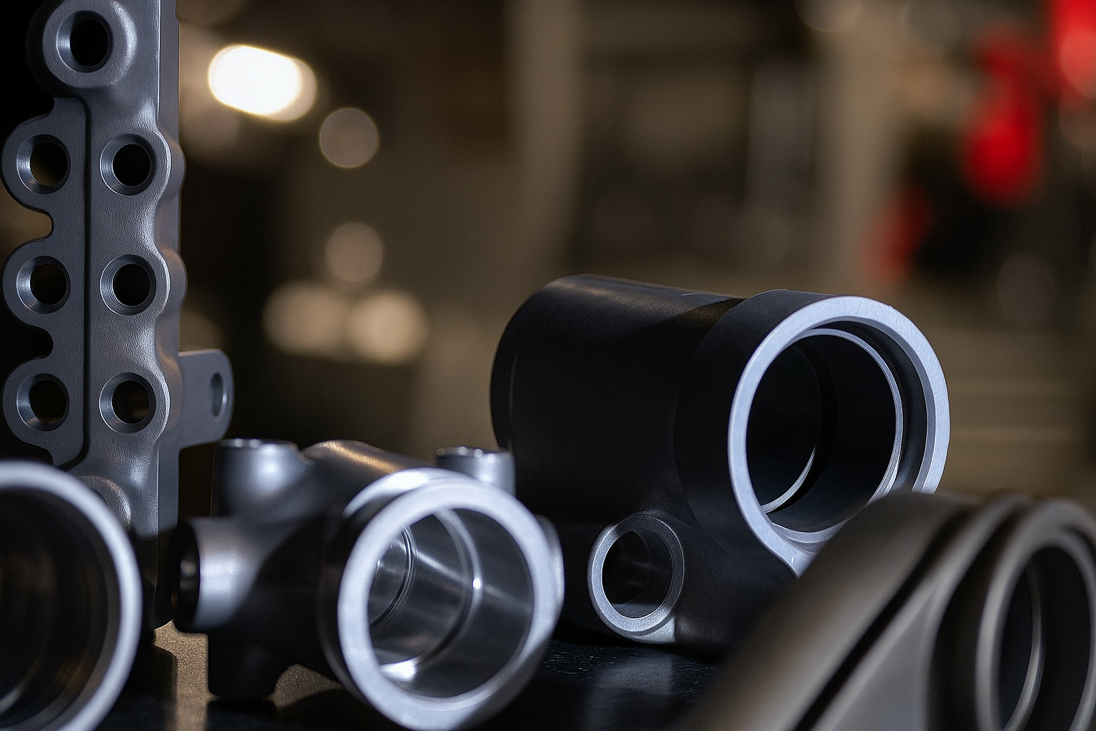CNC-Machined Aluminum Hydraulic Manifolds & Valve Bodies