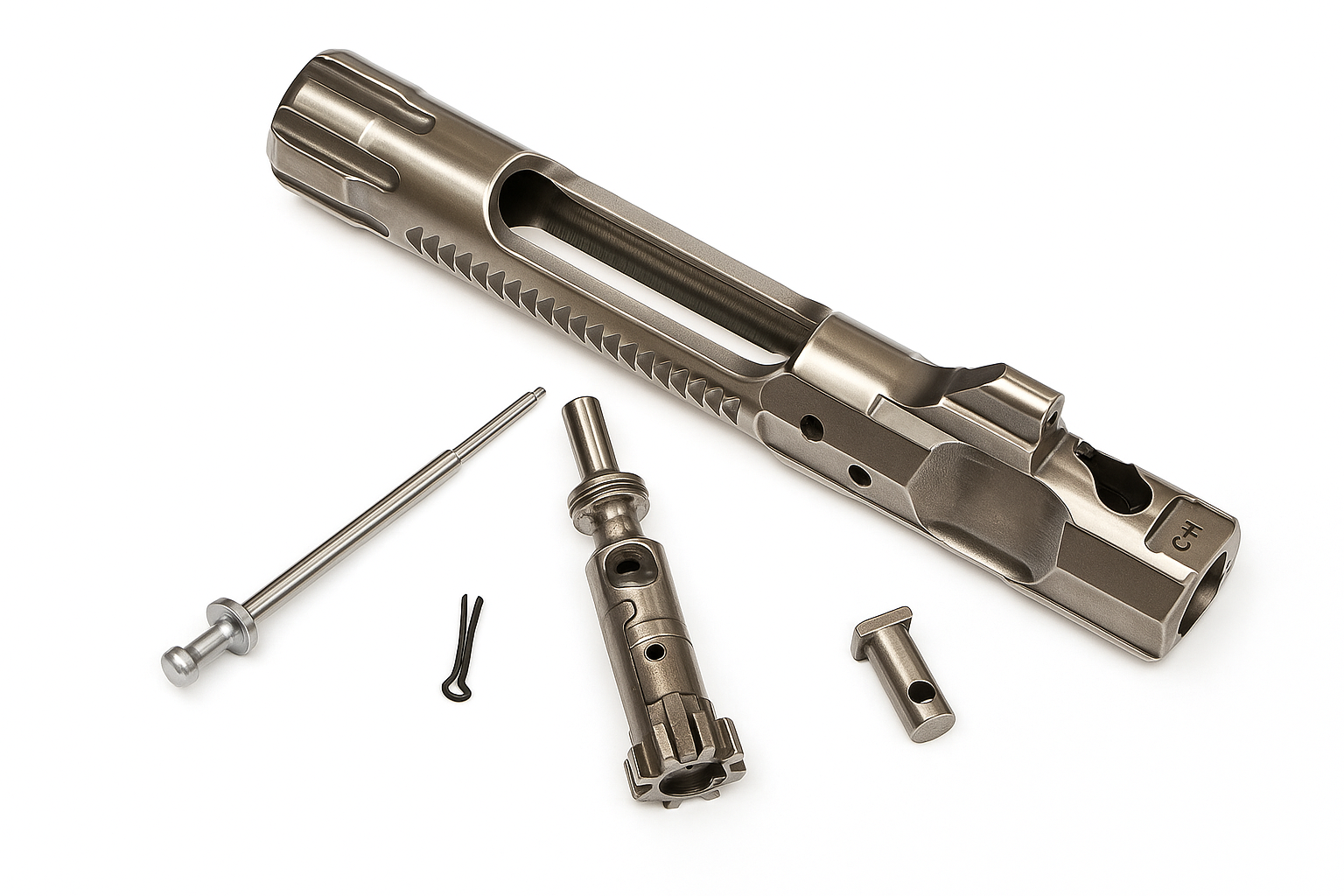 CNC-Machined Steel Bolt Carrier Group Components